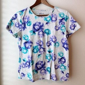 Floral cotton tee